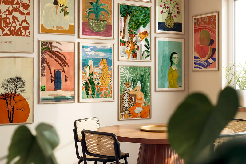 Curated Wall Art Vibrant, timeless pieces, thoughtfully chosen for your home.