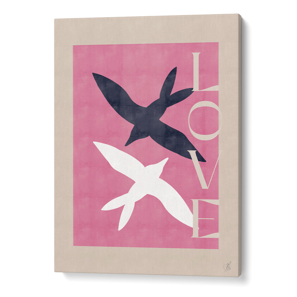 Birds in Love Art Print - XS / Matte Paper / Rolled Art - Nook At You