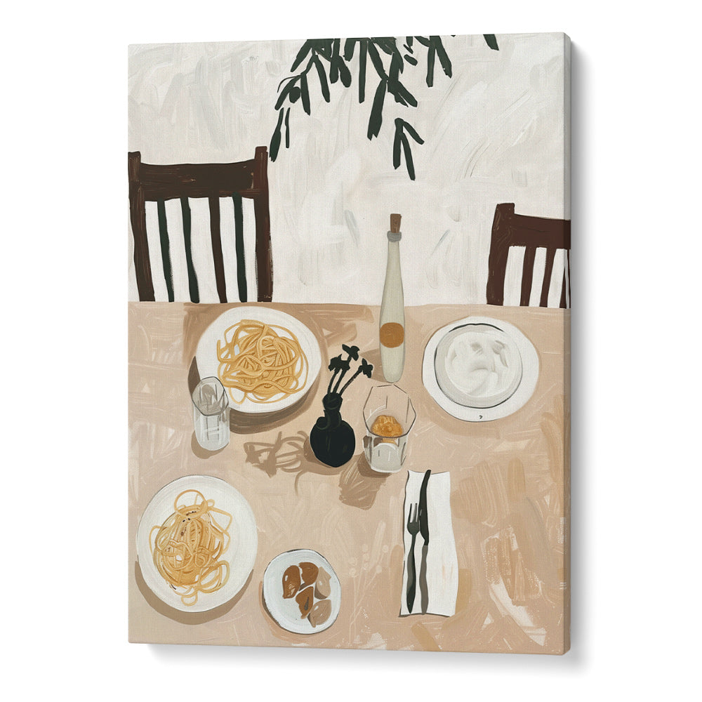 Pasta for Two Art Print - XS / Matte Paper / Rolled Art - Nook At You