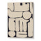Pale Shapes – Beige and Black Modern Abstract Wall Art