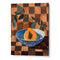 Papaya on Pattern Still Life Art Print