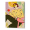 Woman With Apple Canvas Print