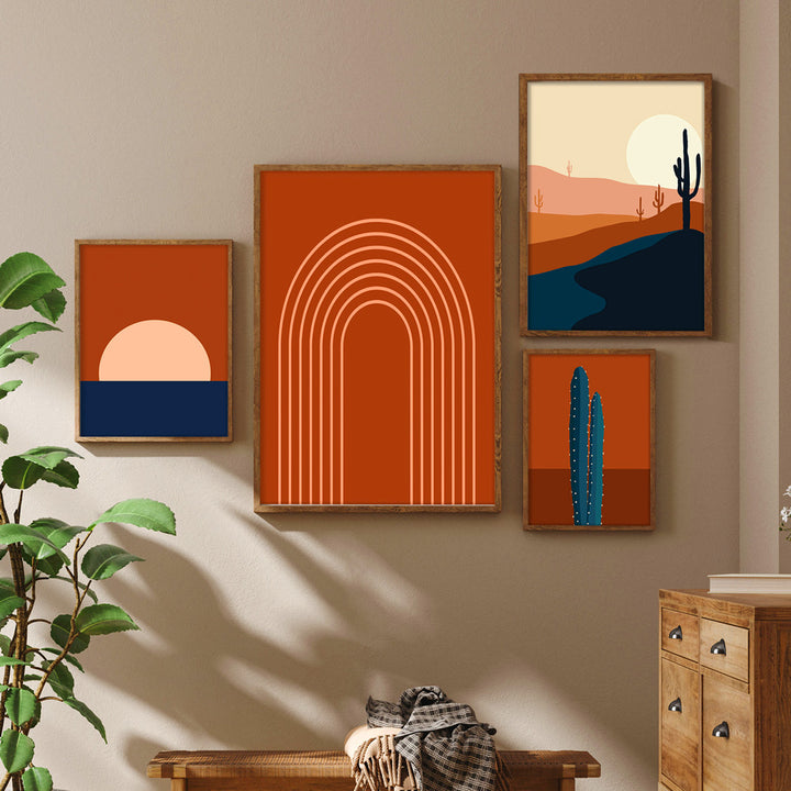 Mid Century Gallery Wall Set of 4