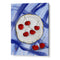 Red Cherries Blue Table Gourmet Wall Art Poster