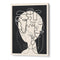 Abstract Line Faces Wall Art for Living Room