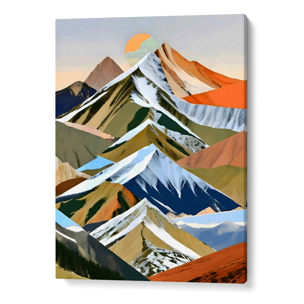 The Great Mountain Ranges Landscape Canvas Prints - XS / Matte Paper / Rolled Art - Nook At You