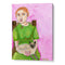 Lady with Cat Women Illustration Wall Art