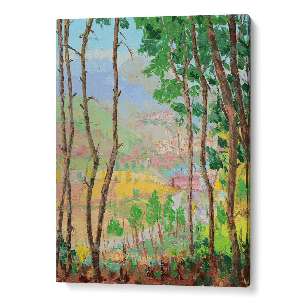 Scenic Valley Village Portrait Landscape Wall Art Poster - XS / Matte Paper / Rolled Art - Nook At You