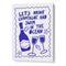 Champagne and Ocean Quotes Wall Art Poster