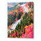 Valley of Pink Trees Landscape Painting