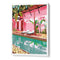 Vacay Villa With Poolside Scene Wall Art Prints