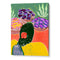 Woman With A Floral Hairstyle Abstract Wall Art Poster