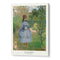 Claude Monet - Girl with Dog (1873) Exhibition Poster