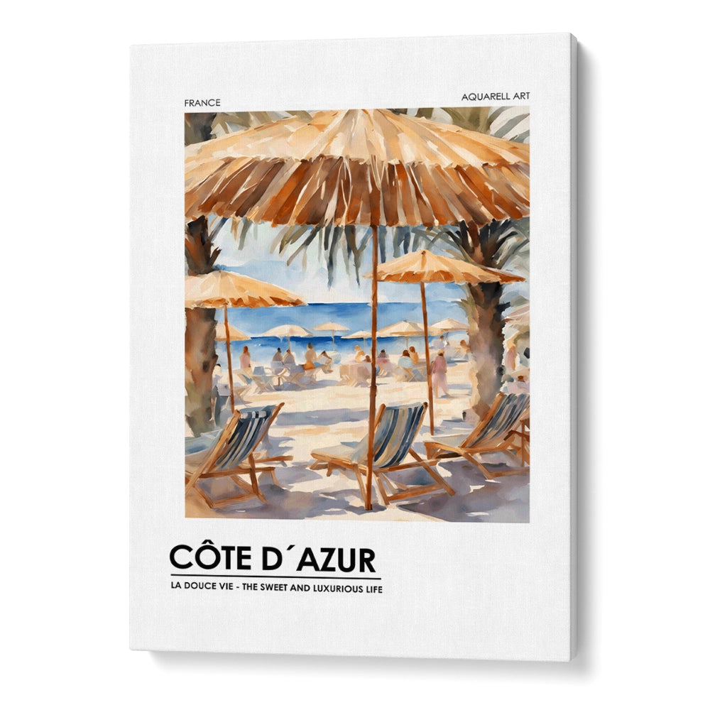 Côte d_Azur Landscape Wall Art - XS / Matte Paper / Rolled Art - Nook At You