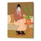 Lady having coffee Women Illustration Poster