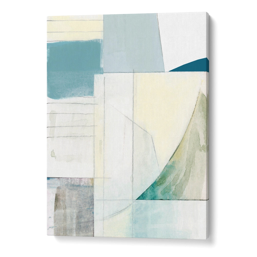 Calming Geometric Layers Abstract Wall Art Poster - XS / Matte Paper / Rolled Art - Nook At You