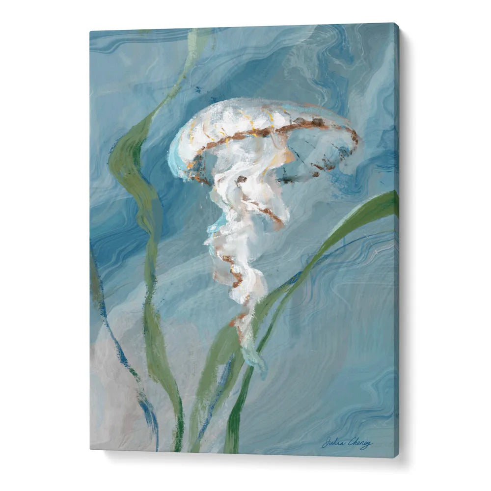 Jelly Fish Canvas Wall Art Painting - XS / Matte Paper / Rolled Art - Nook At You