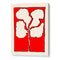 Red Flower Abstract Canvas Painting