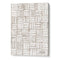 Neutral Woven Texture Abstract Print