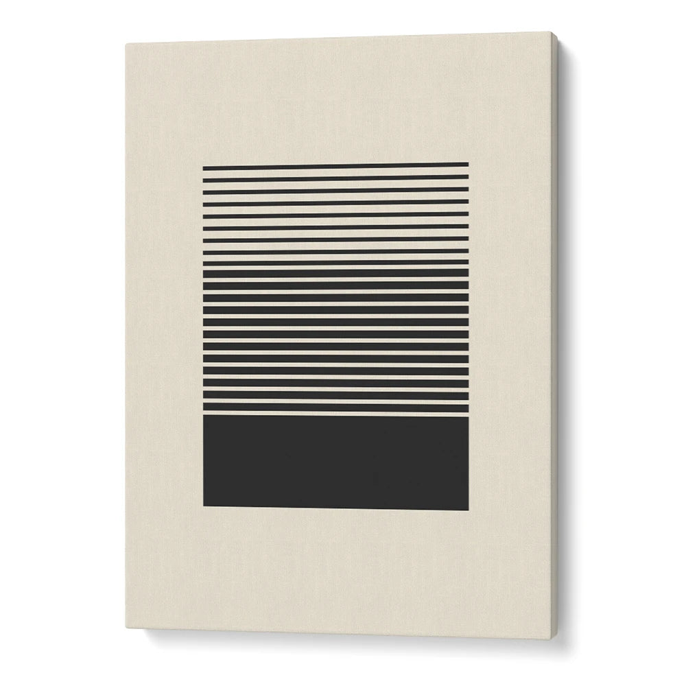 Geometric Black Rhythm Wall Art Painting - XS / Matte Paper / Rolled Art - Nook At You