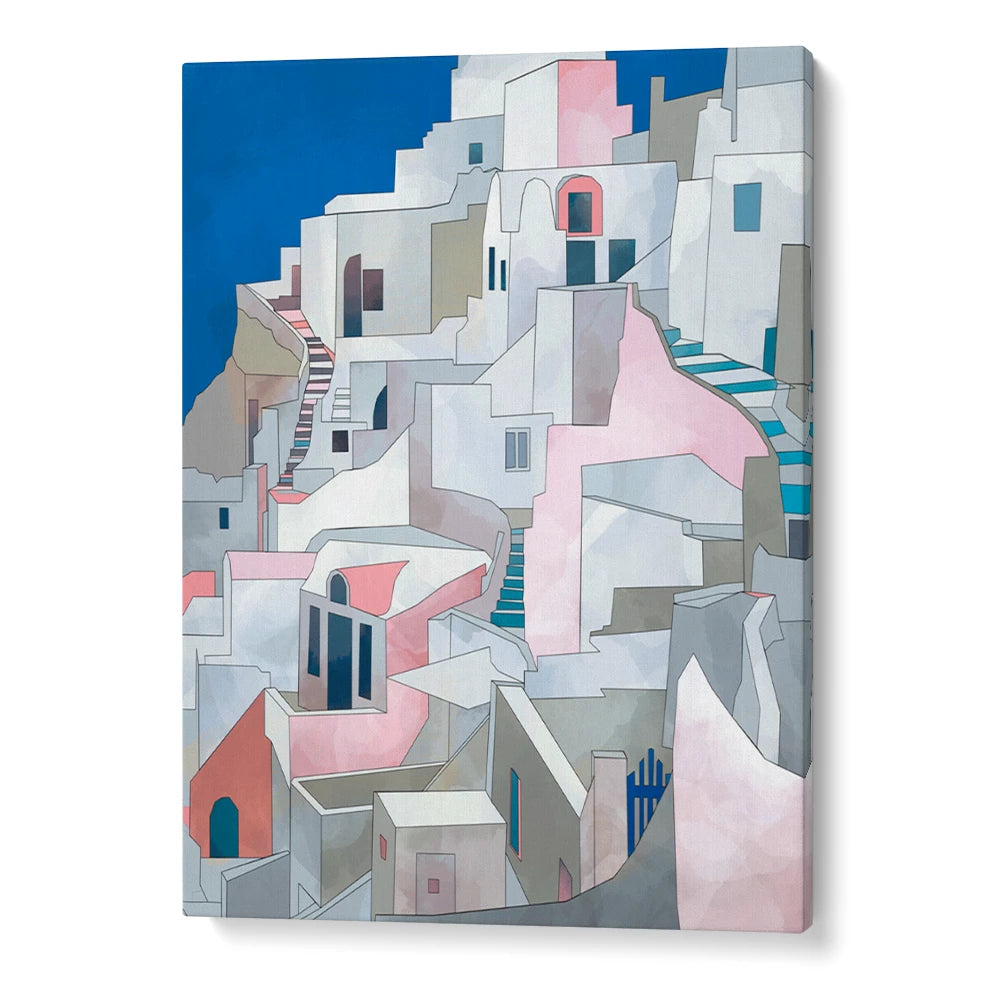 Santorini Modern Living Room Wall Art - XS / Matte Paper / Rolled Art - Nook At You