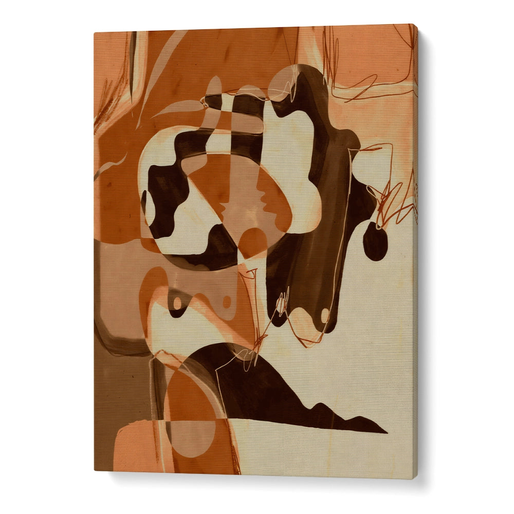 Becoming 3 Abstract Paintings - XS / Matte Paper / Rolled Art - Nook At You