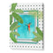 Riad Pool Women Illustration Wall Art Print