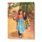 Children on a Village Path Canvas Painting for Living Room