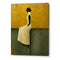 Elegant Woman Sitting Abstract Wall Art