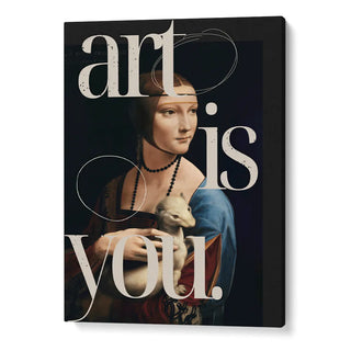 Art Is You Classic Portrait Quirky Wall Art
