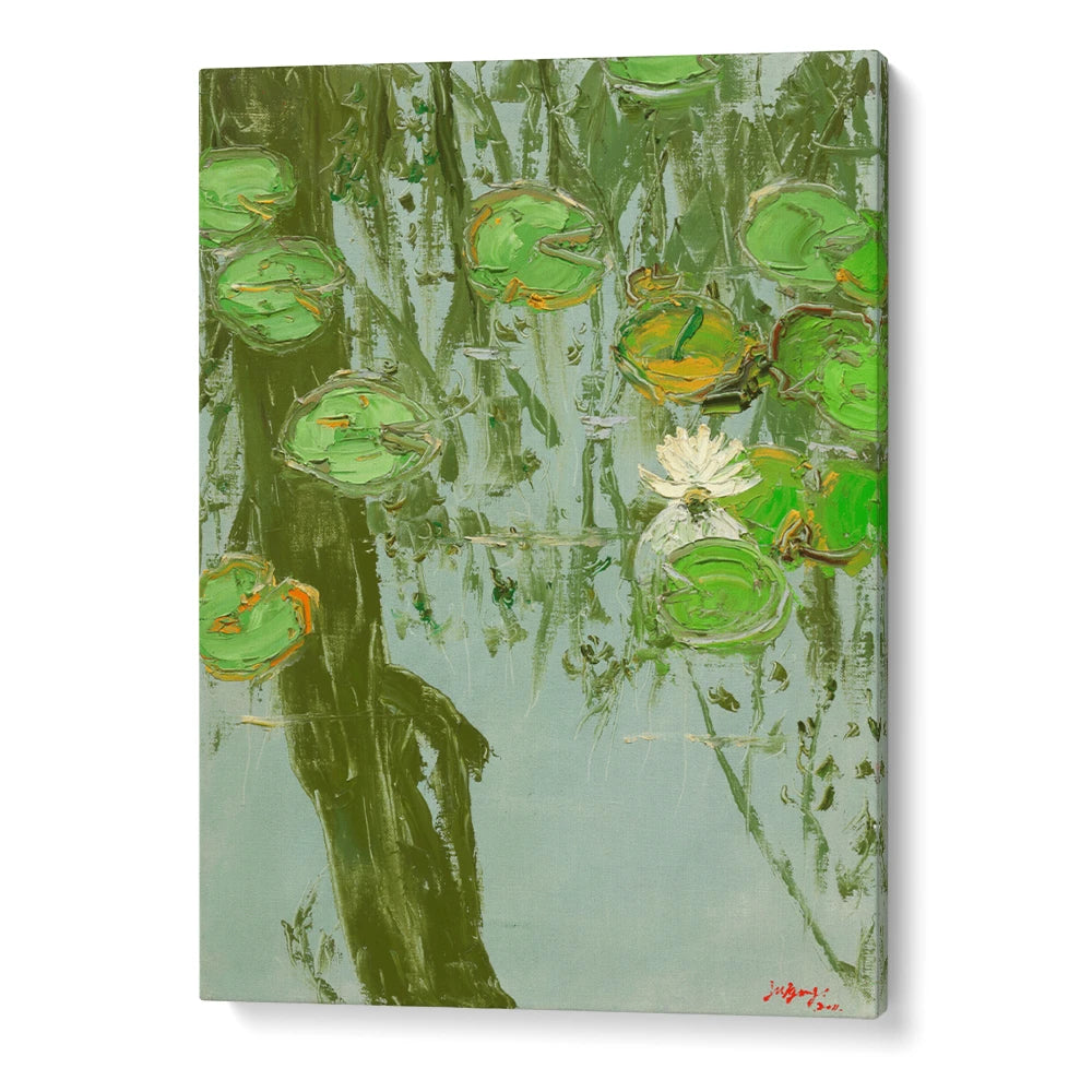 Serene Water Lilies Botanical Wall Art Print - XS / Matte Paper / Rolled Art - Nook At You