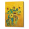 Golden Sunflower Blooms Floral Wall Art Painting