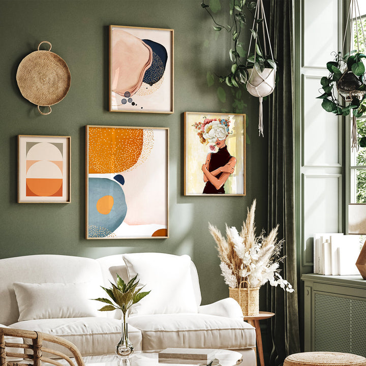 Floral Abstraction Gallery Wall Set of 4