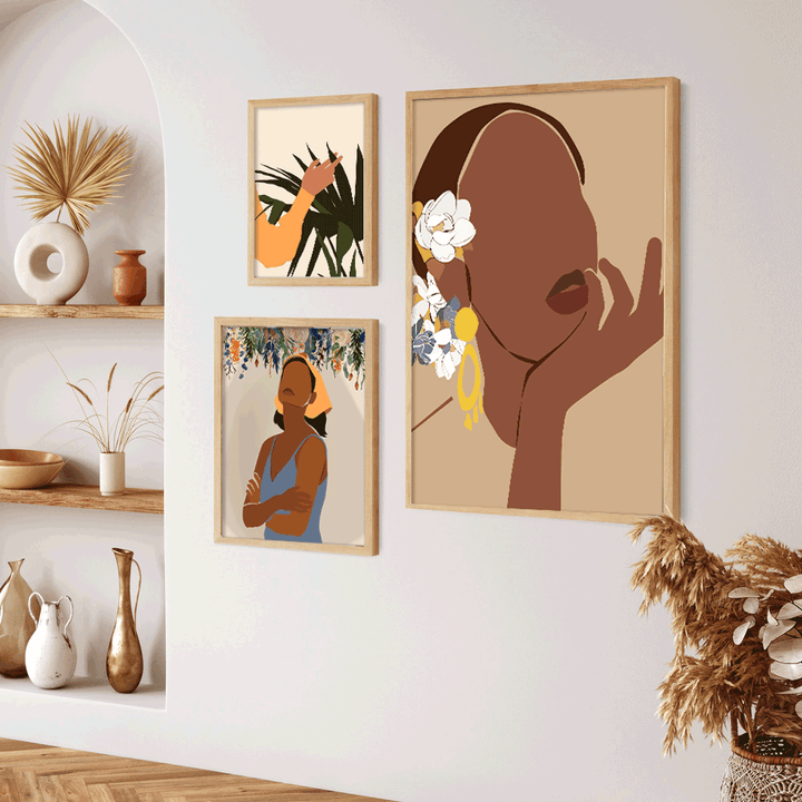 Femme Fusion Gallery Wall Set of 3 Nook At You Matte Paper Rolled Art