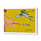 Dancing Ballerina Yellow Women Illustration Wall Art Poster