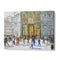 Bustling European City Square Canvas Landscape Poster