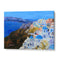 Santorini Blue Domes Landscape Painting For Living Room