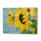 Bright Yellow Sunflowers Floral Wall Art For Living Room