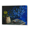 Vibrant Blue Still Life Botanical Wall Art For Reading Room
