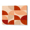 Autumn Mid Century Earthy Horizontal Abstract Wall Art