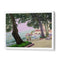 Hillside Town Promenade Landscape Painting For Living Room