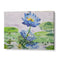 Bees on Blue Lotus Botanical Wall Art Poster