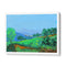 Vibrant Green Hills Landscape Wall Art Poster