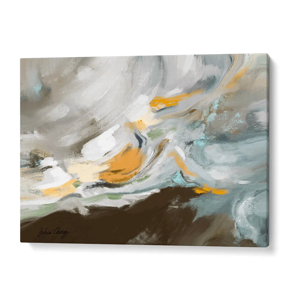 Fluid Abstract Landscape Wall Art For Living Room - XS / Matte Paper / Rolled Art - Nook At You