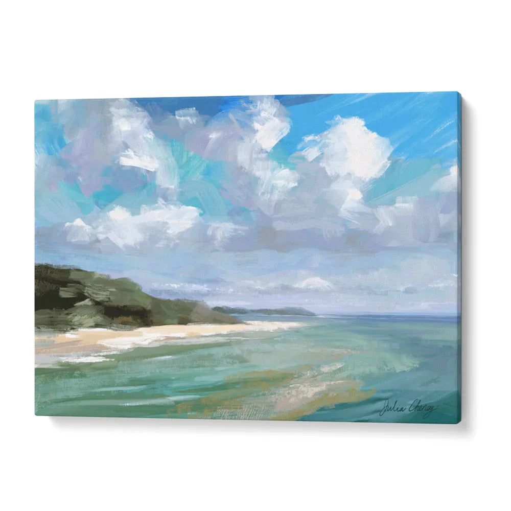 Peaceful Beach Scene Landscape Wall Art Poster - XS / Matte Paper / Rolled Art - Nook At You