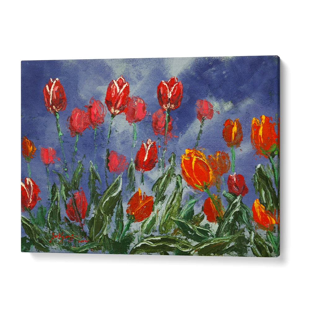 Dramatic Spring Tulips Botanical Wall Art Poster - XS / Matte Paper / Rolled Art - Nook At You