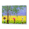 Colorful Rainy Day Walk Canvas Landscape painting