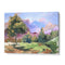 Pastel Cloudscape Tree Landscape Painting