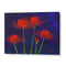 Vibrant Red Spider Lilies Botanical Painting