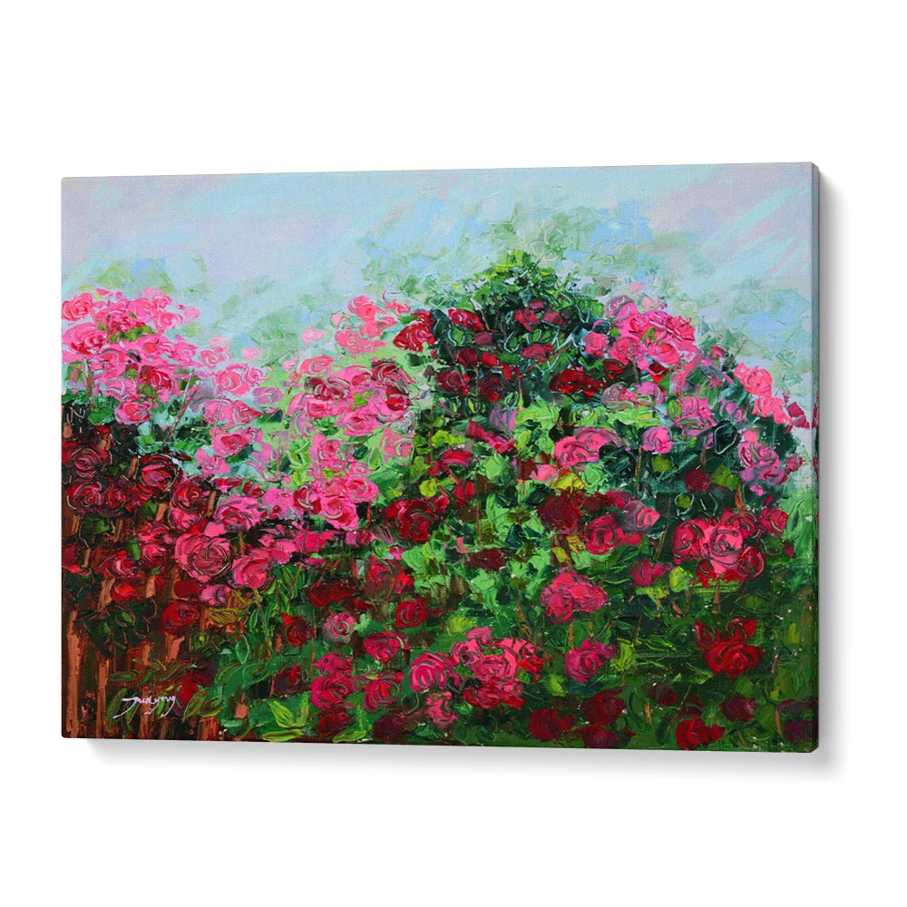 Vibrant Rose Garden Botanical Wall Art Poster - XS / Matte Paper / Rolled Art - Nook At You